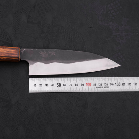 Funayuki White Steel #2 Kurouchi Sumi Urushi Handle 150mm - Lewis Knife