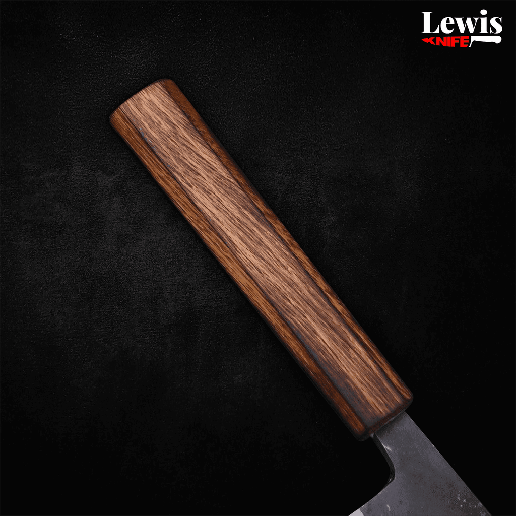 Gyuto Blue steel #2 Kurouchi Sumi Urushi Handle 210mm - Lewis Knife