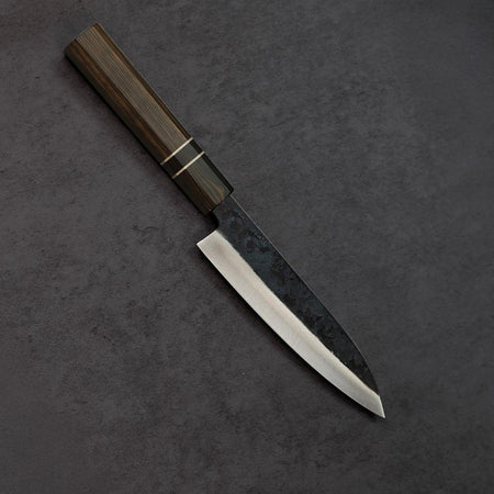 Gyuto Blue Steel Ebony Wood Handle 165mm - Lewis Knife