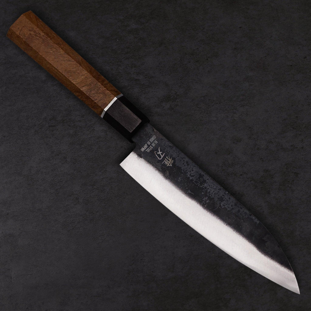 Gyuto Blue Steel Rosewood Handle 165mm - Lewis Knife