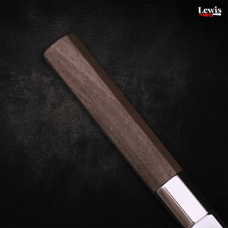 Gyuto Silver Steel #3 Walnut Handle 210mm - Lewis Knife