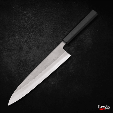 Gyuto SKD11 Nashiji Ebony Handle 210mm - Lewis Knife