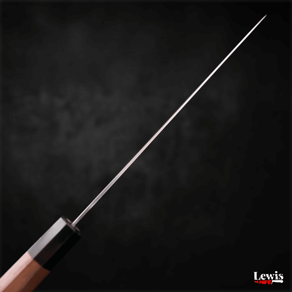 Gyuto SLD Wave Nickel Damascus Walnut Handle 240mm - Lewis Knife
