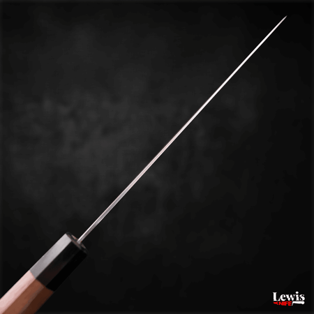 Gyuto SLD Wave Nickel Damascus Walnut Handle 240mm - Lewis Knife
