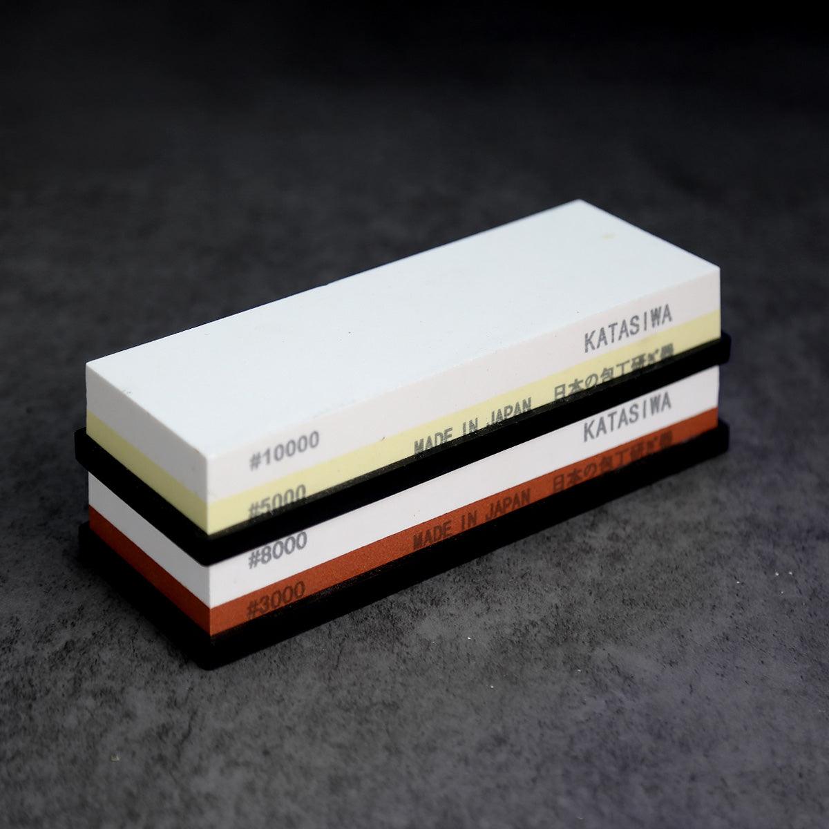 Japanese Double-sided Whetstone Include Non-slip Base - Lewis Knife