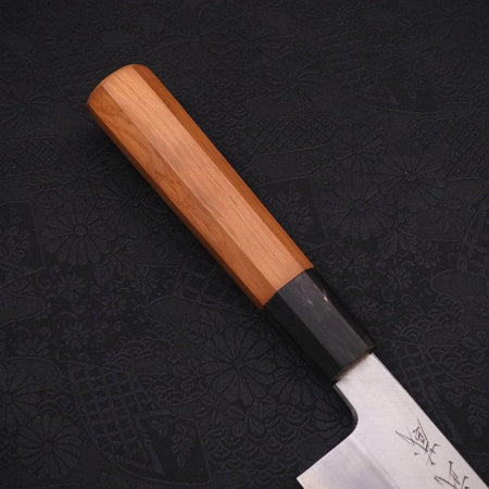 Kama Usuba Blue Steel #2 Buffalo Ebony Handle 180mm - Lewis Knife