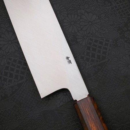 Kama Usuba Blue Steel #2 Kasumi Sumi Urushi Handle 210mm - Lewis Knife