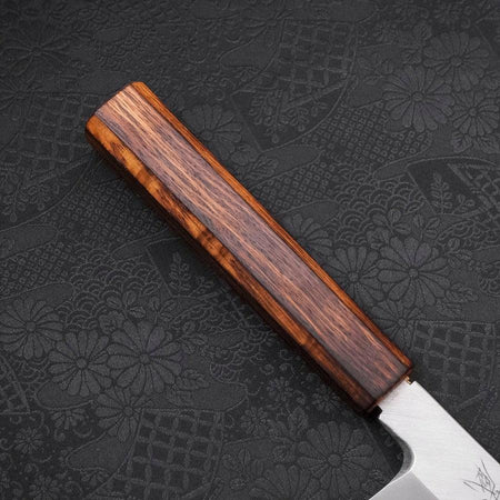 Kama Usuba Blue Steel #2 Kasumi Sumi Urushi Handle 210mm - Lewis Knife