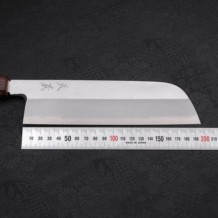 Kama Usuba Blue Steel #2 Kasumi Sumi Urushi Handle 210mm - Lewis Knife