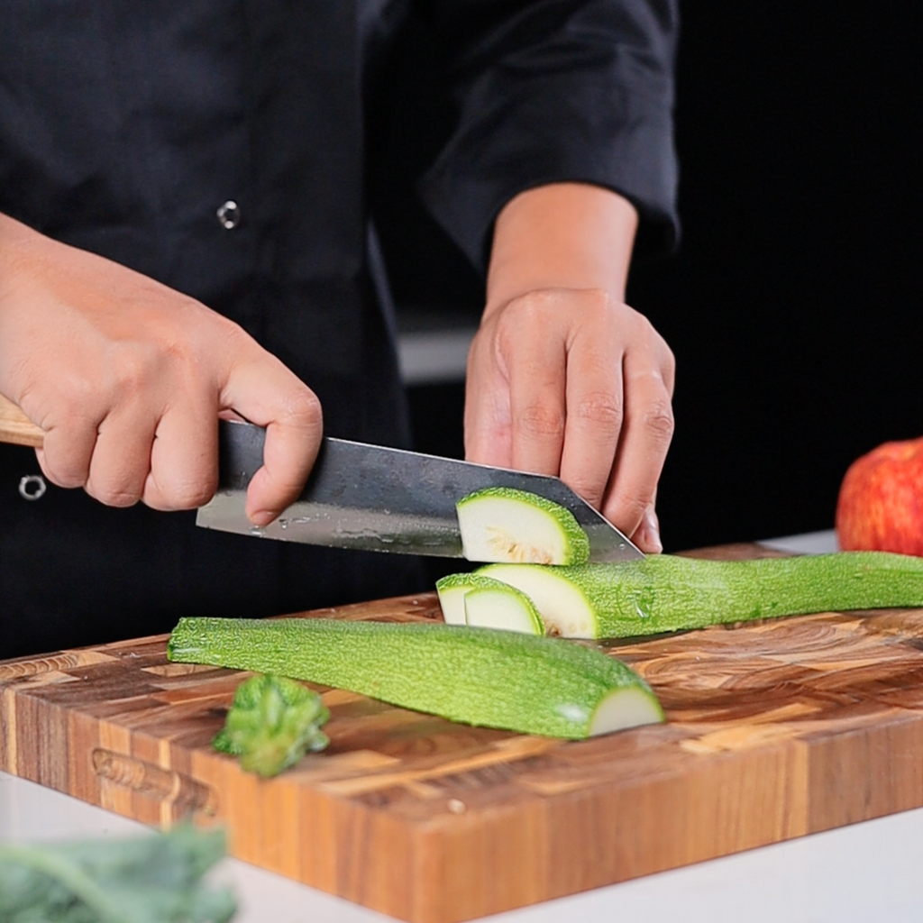 Mini Bunka Blue Steel Rosewood Handle 175mm