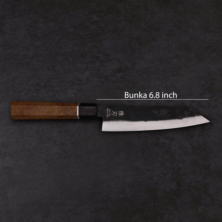 Mini Bunka Blue Steel Rosewood Handle 175mm - Lewis Knife
