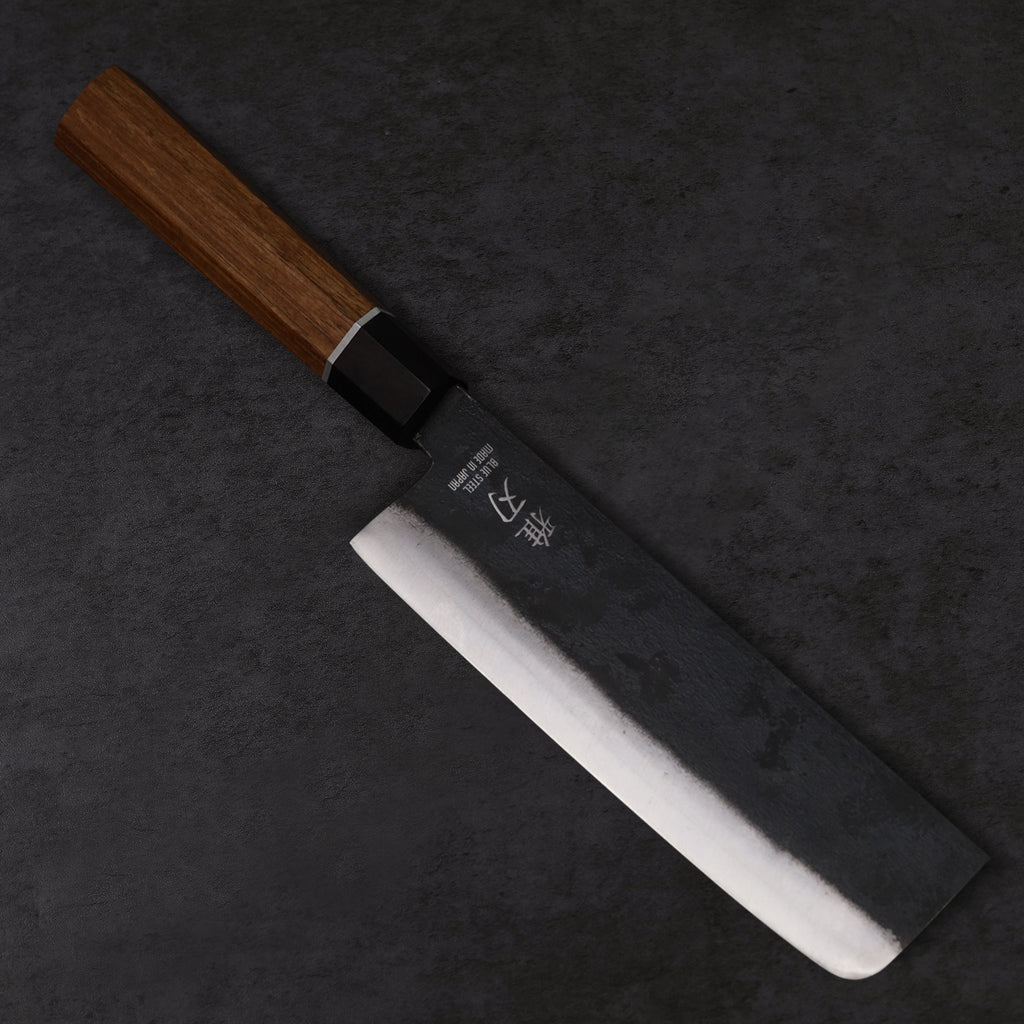 Nakiri Blue Steel Rosewood Handle 180mm