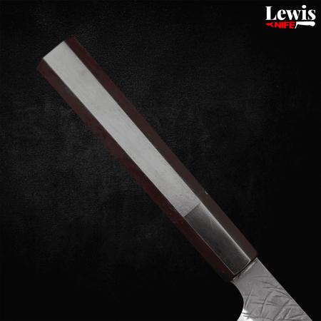 Petty SG-2 Kurouchi Tsuchime Buffalo Ebony Handle 150mm - Lewis Knife