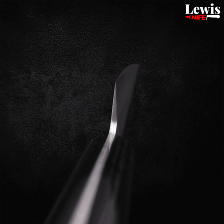 Petty Silver Steel #3 Nashiji Western Black Handle 135mm - Lewis Knife