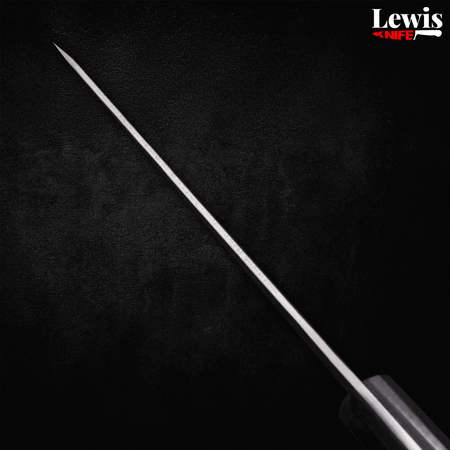 Petty Silver Steel #3 Nashiji Western Black Handle 135mm - Lewis Knife