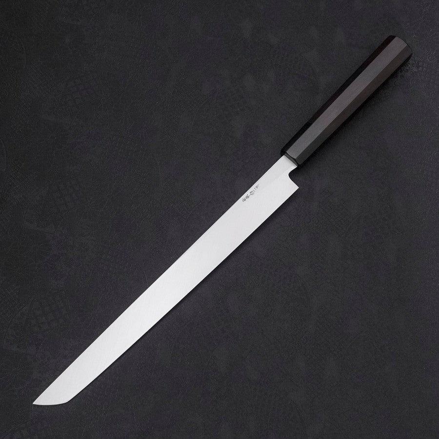 Sakimaru Takohiki White Steel #2 Kasumi Buffalo Ebony Handle 270mm - Lewis Knife