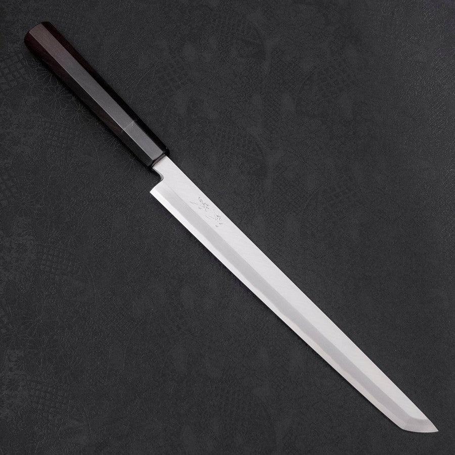 Sakimaru Takohiki White Steel #2 Kasumi Buffalo Ebony Handle 270mm - Lewis Knife