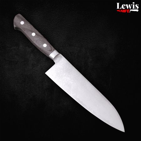 Santoku HAP-40 Polished Western Green Handle 170mm - Lewis Knife