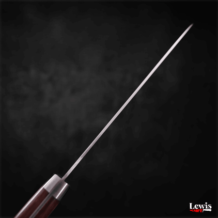 Santoku VG-1 Polished Western Mahogany Handle 170mm - Lewis Knife
