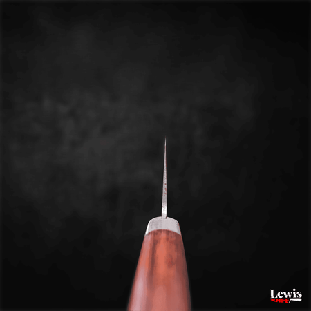 Santoku VG-1 Polished Western Mahogany Handle 170mm - Lewis Knife
