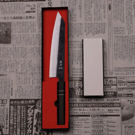Santoku VG-10 Ebony Wood Handle 170mm - Lewis Knife
